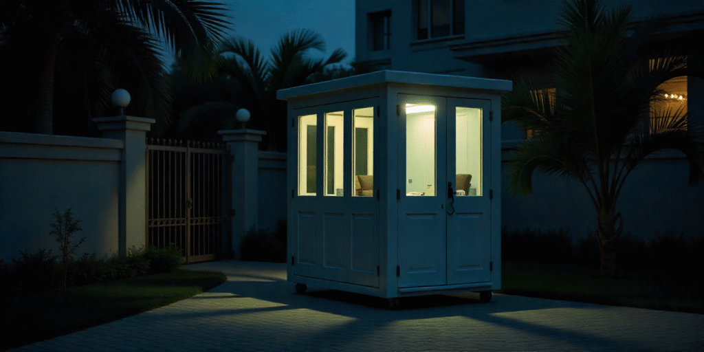 Portable Security Cabin in Mumbai, guard cabin Mumbai, security booth suppliers Mumbai, prefab security cabin, MetalTech Cabin Industry, portable guard house Mumbai, modular security cabins, security kiosk Mumbai